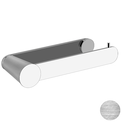 Держатель для туалетной бумаги Gessi Cono Accessories 45455-707 шлифованный черный металл фото 1