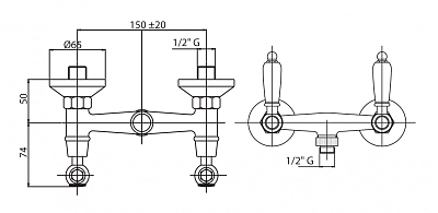 Смеситель для душа Cezares FIRST-D-03/24-Nc фото 2