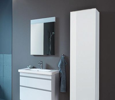 Шкаф-пенал подвесной Duravit DuraStyle DS1228R02222 белый глянцевый фото 3