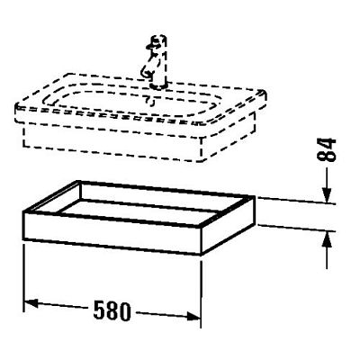 Полка подвесная Duravit DuraStyle DS618001414 терра фото 2