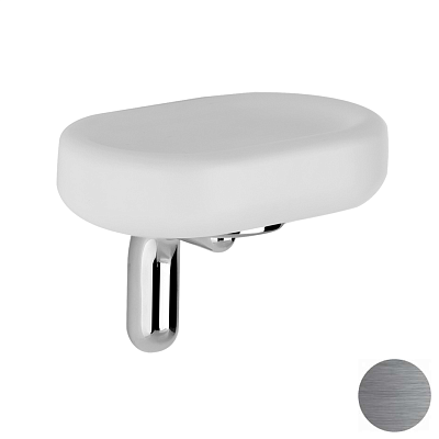 Мыльница Gessi Goccia Accessories 38001-147 шлифованный хром фото 1