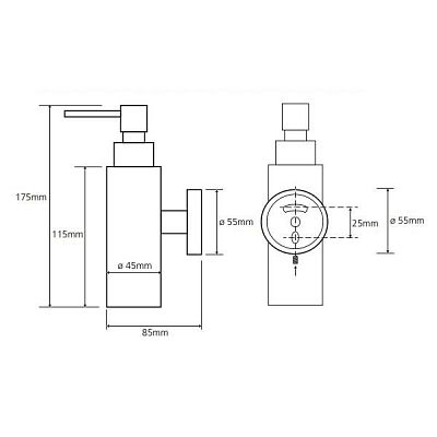 Дозатор для жидкого мыла Bemeta Omega 104109012 хром фото 2