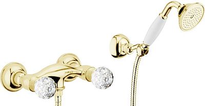 Смеситель для душа Webert Karenina КА760101 Золото/кристаллы Swarovski фото 1