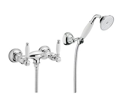 Смеситель для душа Webert Dorian DO760101 Бронза/белый фото 1