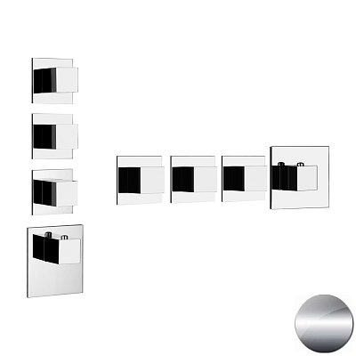 Смеситель Gessi Quadro Wellness 43206-706 черный металл фото 1