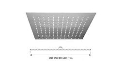 Верхний душ Teorema Square Flat 200 IHO62CRSC