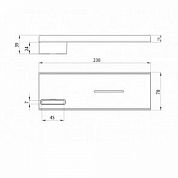 Мыльница Bossini V00116 Хром
