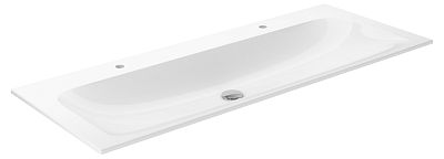 Раковина встраиваемая двойная для смесителя на 1 отверстие Keuco PLAN 32980 120х49х1.7 см фото 1