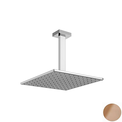 Душевая головка Gessi Rettangolo Shower 15186-708  шлифованная медь фото 1