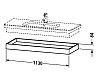 Полка подвесная Duravit DuraStyle DS618305151 сосна коричневая фото 2
