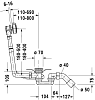 Комплект слива-перелива Duravit D-Code 790227000001000 хром фото 2