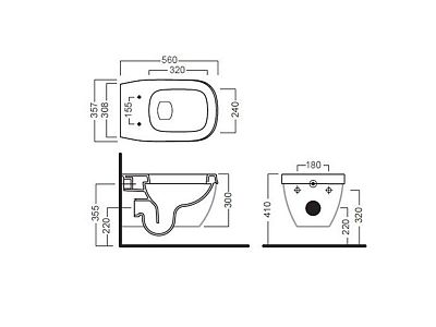 Унитаз подвесной Hatria Abito YXX601 фото 2