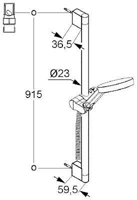 6574005-00 Душевой гарнитур A-QAs (хром) фото 2