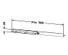 Полка Duravit DuraStyle DS791102222 белый глянцевый фото 2