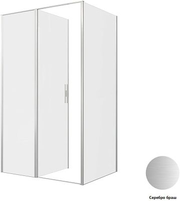 Душевой уголок Allen Brau Priority 120x90 3.31008.BA + 3.31017.BA серебро браш фото 4
