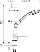 Душевой гарнитур Hansgrohe Croma 100 Vario Unica C 27772000