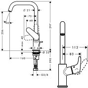 Смеситель для раковины Hansgrohe Focus 240 31609000