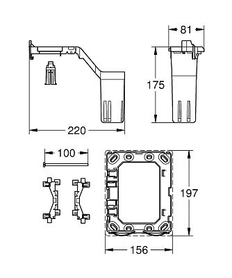 Клавиша смыва Grohe Skate Cosmopolitan Fresh 38805000 фото 2