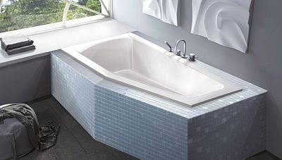 Nika 160*70 L Асимметричная акриловая ванна C-bath фото 2