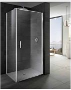 РАСПРОДАЖА Боковая стенка для прямоугольной кабины Provex Look 0005 LW 05 GL 1000 мм х 1950 мм, блестящий алюминий/стекло прозрачное