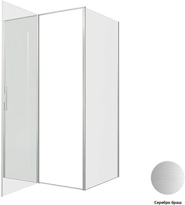 Душевой уголок Allen Brau Priority 120x90 3.31008.BA + 3.31017.BA серебро браш фото 5