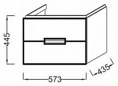 Тумба для комплекта Jacob Delafon Reve EB1134-G80