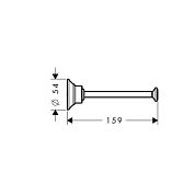 Держатель для туалетной бумаги Hansgrohe Axor Montreux 42028820