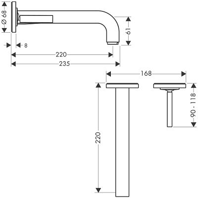 Смеситель Hansgrohe Axor Citterio 39116000 фото 2