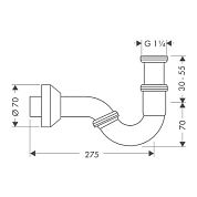 Сифон Hansgrohe 55237000