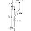 Душевой гарнитур Hansgrohe Crometta 100 1jet EcoSmart 26655400 фото 2