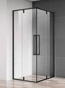 Душевой уголок 900*900*1950мм., стекло 6мм, цвет профиля матовый черный.