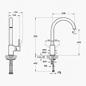 Смеситель Vitra Minimax S A42091EXP