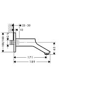 Излив для ванны Hansgrohe Axor Urquiola 11430000