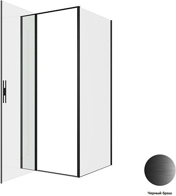 Душевой уголок Allen Brau Priority 90x90 3.31027.BBA + 3.31045.BBA черный браш фото 4