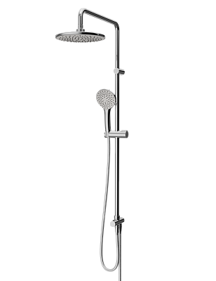 F0790000 Gem душ.система, набор: верхн.душ d 220 мм, ручн.душ 1 ф-ция d 110 мм, переключатель, хром, фото 1