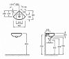 E4733-00 раковина ODEON UP угловая /34x34/ (бел) фото 4