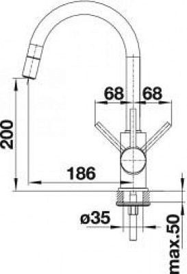 Смеситель Blanco MIDA-S 521460 фото 2