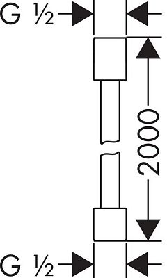 Душевой шланг Hansgrohe Starck 28284000 фото 2