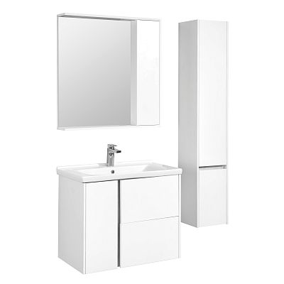 Зеркальный шкаф Aquaton Стоун 80 белый (1A228302SX010) фото 3