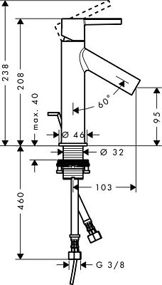 Смеситель Hansgrohe Axor Starck 10007000 фото 2