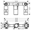 Скрытая часть смесителя для раковины Hansgrohe Axor Massaud 18113180 фото 2