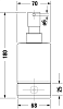 Дозатор жидкого мыла Duravit Karree 0099541000 хром фото 3