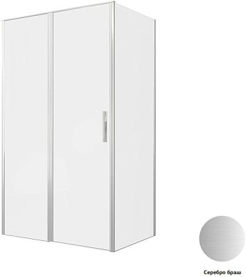 Душевой уголок Allen Brau Priority 120x80 3.31008.BA + 3.31014.BA серебро браш фото 1