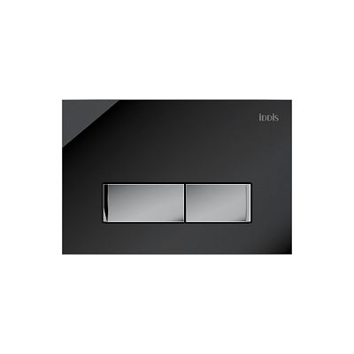 Клавиша смыва IDDIS Uniglass универсальная черное стекло 010 (UNG10GBi77) фото 1