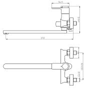 Смеситель для ванны Orange Thermo T19-211cr