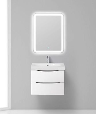Тумба под керамическую раковину BelBagno Fly FLY-600-2C-SO-BL-P Bianco Lucido фото 1