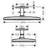Верхний душ Hansgrohe Rainmaker Select 24006400 фото 3