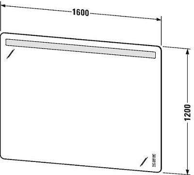 Зеркало с подсветкой Duravit Luv LU976500000 фото 3