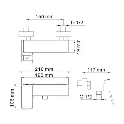 Aller 1062 Смеситель для душа фото 11