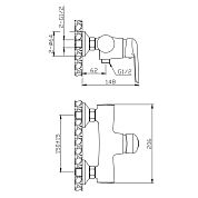 Смеситель для ванны Orange Tony M54-200Ni
